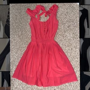 Coral dress